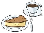 Kaffee Kuchen Zeichnung
